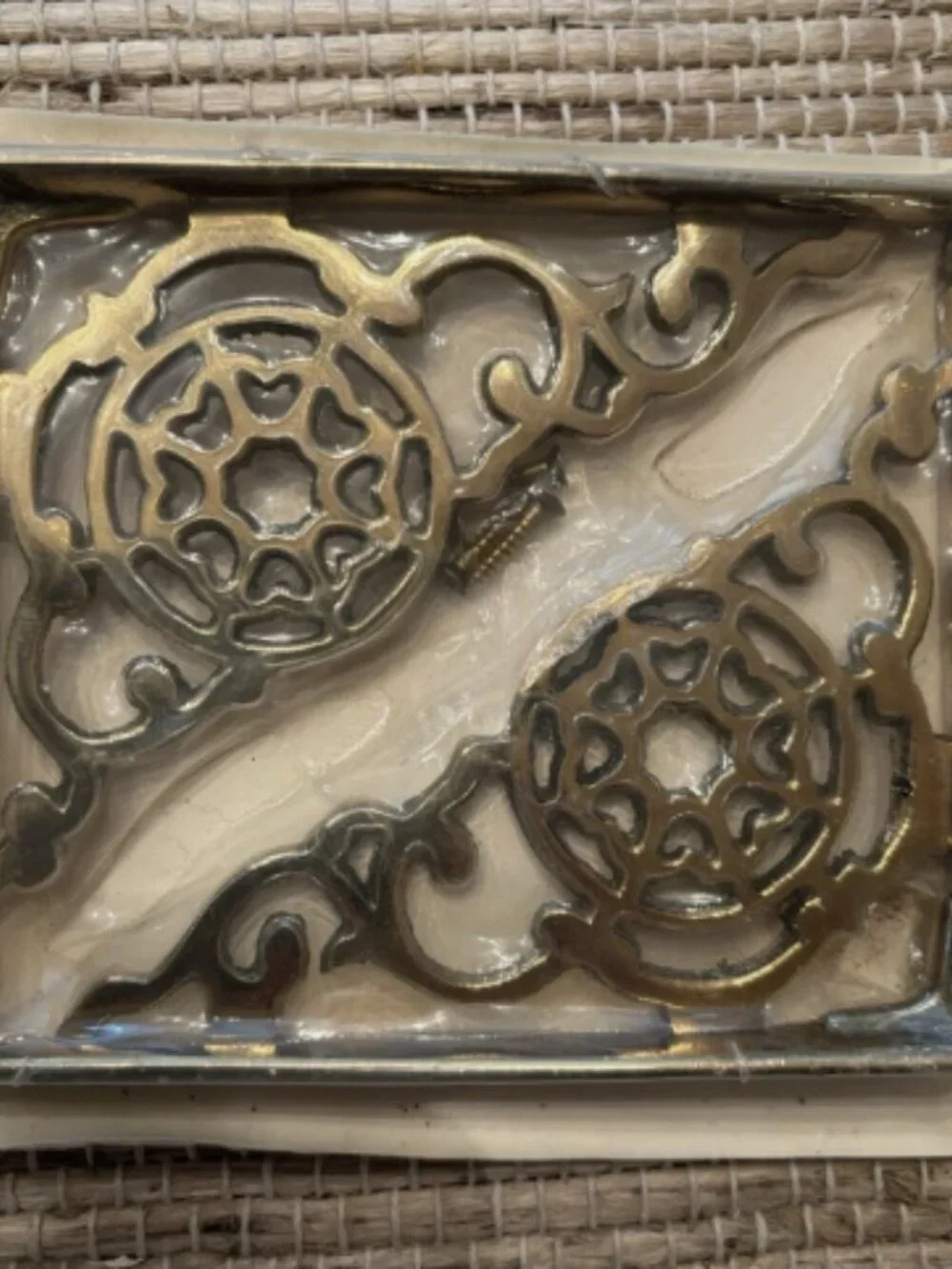 Brass Shelf Brackets 6 Inch Decorative Hardware New in Package